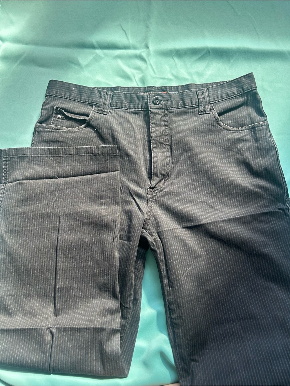 Point Zero Black Pinstripe Pants